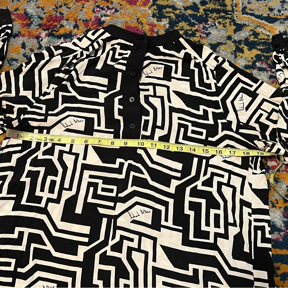 H&M X Richard Allen Geometric Print Shirtdress - Picture 6 of 10
